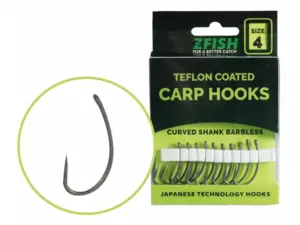 Zfish Teflonové Háčky Curved Shank BL