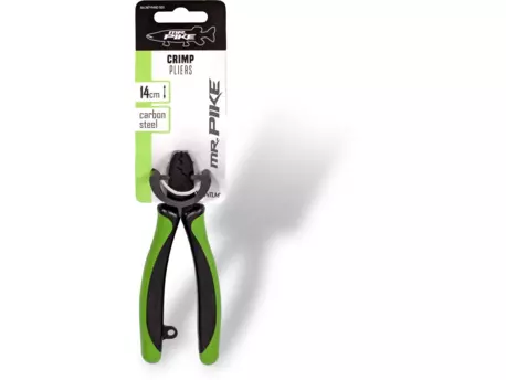 Krimpovací Kleště Quantum Mr.Pike Crimp Pliers Zelená/Černá 14cm VÝPRODEJ