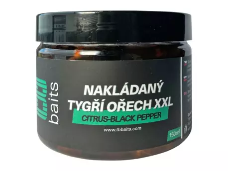 TB Baits Nakládaný Tygří Ořech XXL 150 ml - Citrus - Black pepper