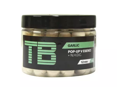 TB Baits Plovoucí Boilie Pop-Up White Garlic + NHDC 65 g