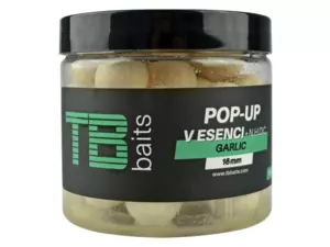 TB Baits Plovoucí Boilie Pop-Up White Garlic + NHDC 65 g