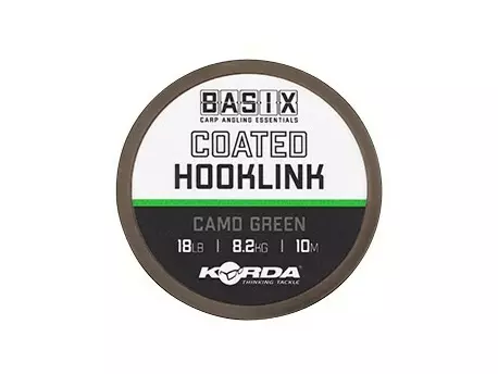 Korda Návazcová Šňůra Basix Coated Hooklink Camo Green 10 m