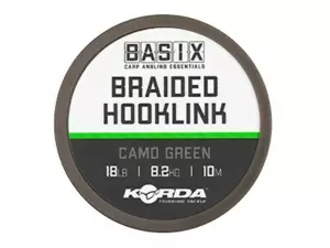 Korda Návazcová Šňůra Basix Braided Hooklink Camo Green 10 m