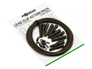 Korda Montáž Basix Lead Clip Action Pack Camo Green 5 ks