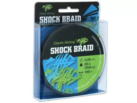 Giants fishing Splétaná šňůra Shock Braid Green 100m