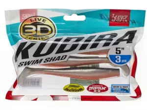 Lucky John 3D Kubira Swim Shad 5" barva PG18