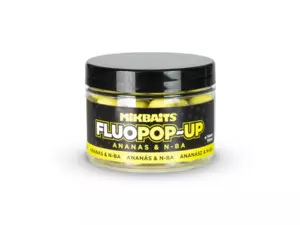 MIKBAITS Plovoucí fluo boilie 150ml - Ananas N-BA 14mm