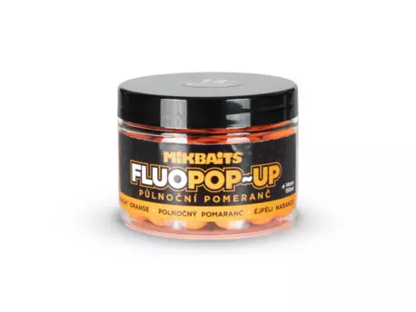 MIKBAITS Plovoucí fluo boilie 150ml - Půlnoční pomeranč 14mm