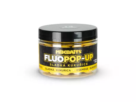 MIKBAITS Plovoucí fluo boilie 150ml - Sladká kukuřice 14mm