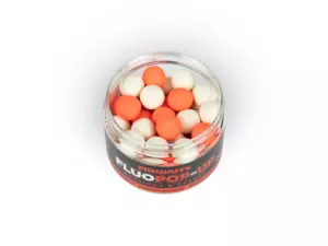 MIKBAITS Plovoucí fluo boilie 150ml - Brusinka Česnek 14mm