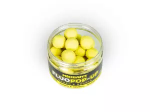 MIKBAITS Plovoucí fluo boilie 150ml - Banán Hruška 18mm