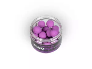 MIKBAITS Plovoucí fluo boilie 150ml - Pikantní švestka 18mm
