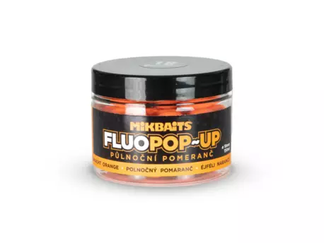 MIKBAITS Plovoucí fluo boilie 150ml - Půlnoční pomeranč 18mm
