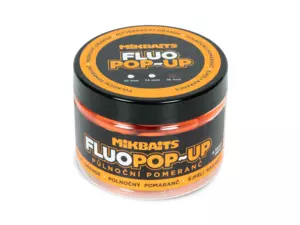 MIKBAITS Plovoucí fluo boilie 150ml - Půlnoční pomeranč 18mm
