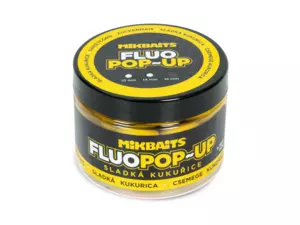 MIKBAITS Plovoucí fluo boilie 150ml - Sladká kukuřice 18mm
