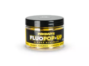 MIKBAITS Plovoucí fluo boilie 150ml - Sladká kukuřice 18mm
