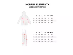 Norfin oblek Element +Junior vel.158