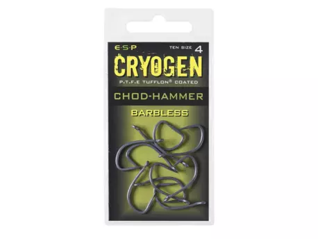 ESP háčky bez protihrotu  Chod-Hammer Cryogen Barbless vel.4