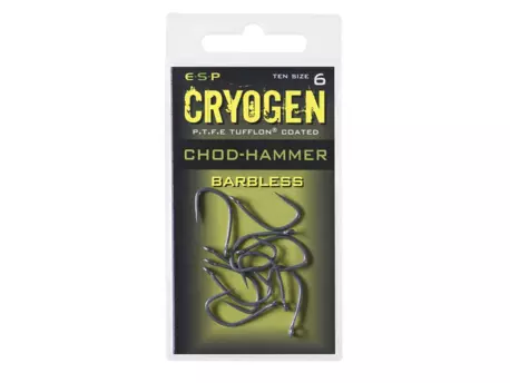 ESP háčky bez protihrotu  Chod-Hammer Cryogen Barbless vel.6