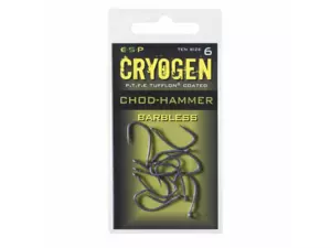 ESP háčky bez protihrotu  Chod-Hammer Cryogen Barbless vel.6