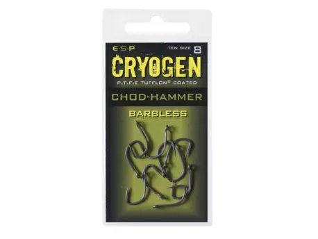 ESP háčky bez protihrotu  Chod-Hammer Cryogen Barbless vel.8