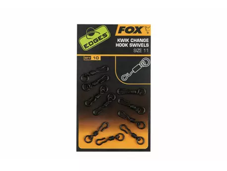 FOX EDGES KWIK CHANGE HOOK SWIVELS Vel. 11