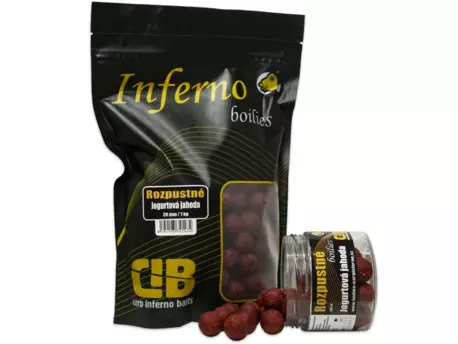 Carp Inferno Rozpustné Boilies Nutra Line Jogurtová Jahoda