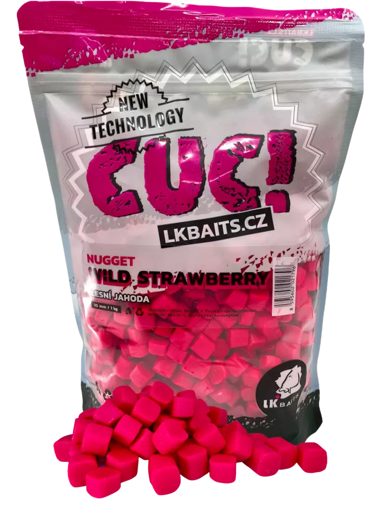 LK Baits CUC! Nugget Wild Strawberry 10 mm, 1kg
