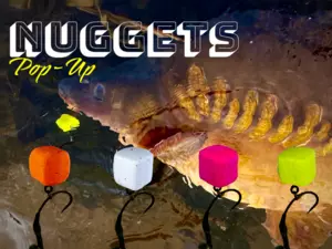 LK Baits CUC! Nugget POP-UP Fluoro Garlic Bear 17 mm, 150ml