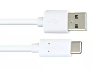 AVACOM Datový a nabíjecí kabel USB - USB Type-C, 120cm, bílá