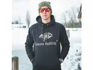 Giants Fishing Mikina s kapucí černá Camo Logo