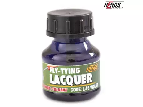 HENDS Lak FLY TYING LACQUER - FIALOVÁ