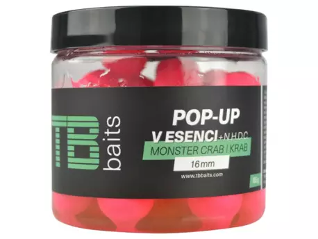 TB Baits Plovoucí Boilie Pop-Up Pink Monster Crab + NHDC 65 g 16 mm