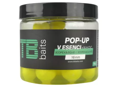 TB Baits Plovoucí Boilie Pop-Up Yellow Scopex Squid + NHDC 65 g 16 mm