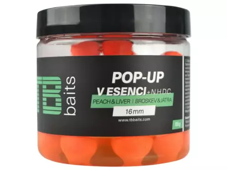 TB Baits Plovoucí Boilie Pop-Up Orange Peach Liver + NHDC 65 g 16 mm