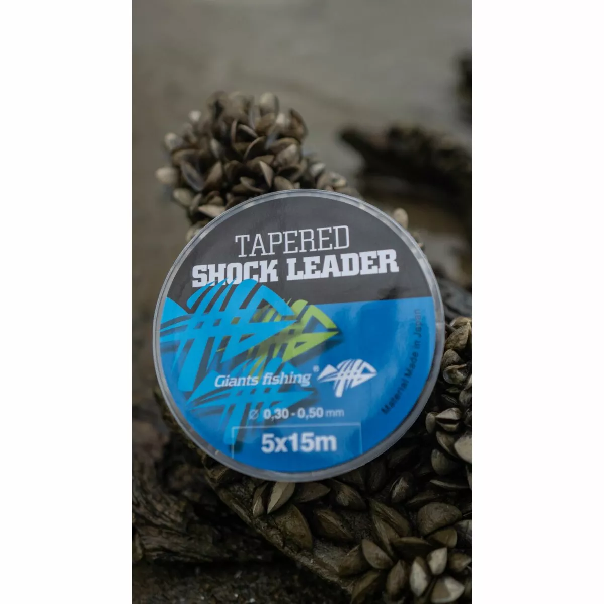 Giants fishing Ujímaný šokový vlasec Tapered Shock Leader 5 x 15 m