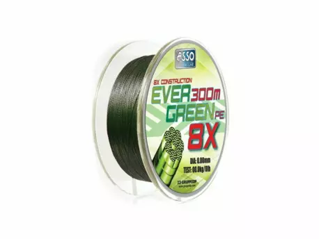 Asso Šňůra Evergreen 8-Braid 130m 0,12 mm VÝPRODEJ