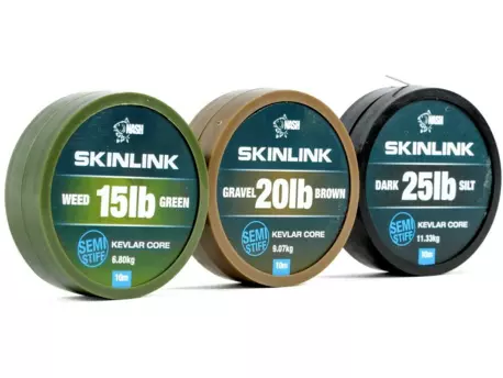 Nash návazcová potahovaná šňůrka SkinLink Semi Stiff 10 m