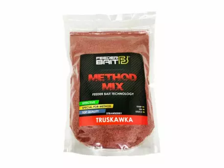 FeederBait Methodmix Strawberry / Jahoda 800g