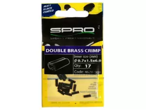 SPRO krimpovací trubičky Matte Black Double Brass Crimp