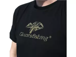 Giants fishing Tričko pánské černé Camo Logo