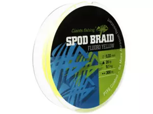 Giants fishing Splétaná šňůra Spods Braid Fluoro Yellow 300m