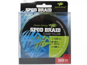 Giants fishing Splétaná šňůra Spods Braid Fluoro Yellow 300m