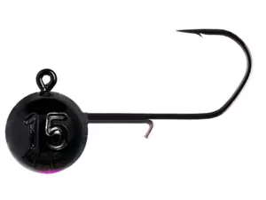 Monkey Lures Jigová hlavička MNKY Hook 2/0 Black Pink 3ks