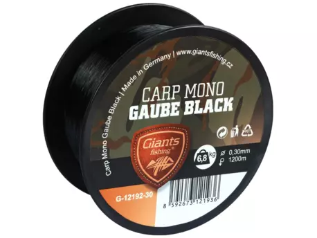 Giants fishing Vlasec Carp Mono Gaube Black