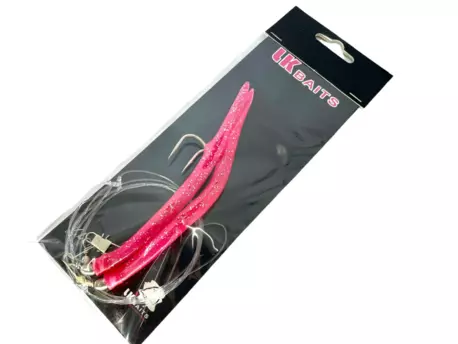 LK Baits návazec na tresky papriky 12/0 14cm UV Pink