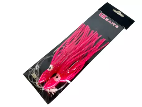 LK Baits návazec Chobotnice 8/0 16cm Lumino Red/Červený