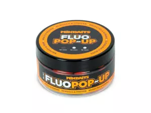 MIKBAITS Mini Plovoucí fluo boilie 100ml - Broskev Pepř 10mm 