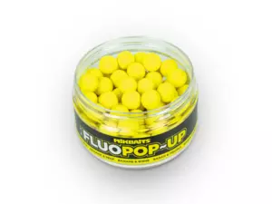 MIKBAITS Mini Plovoucí fluo boilie 100ml - Banán Hruška 10mm 