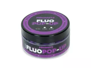 MIKBAITS Mini Plovoucí fluo boilie 100ml - Pikantní švestka 10mm 